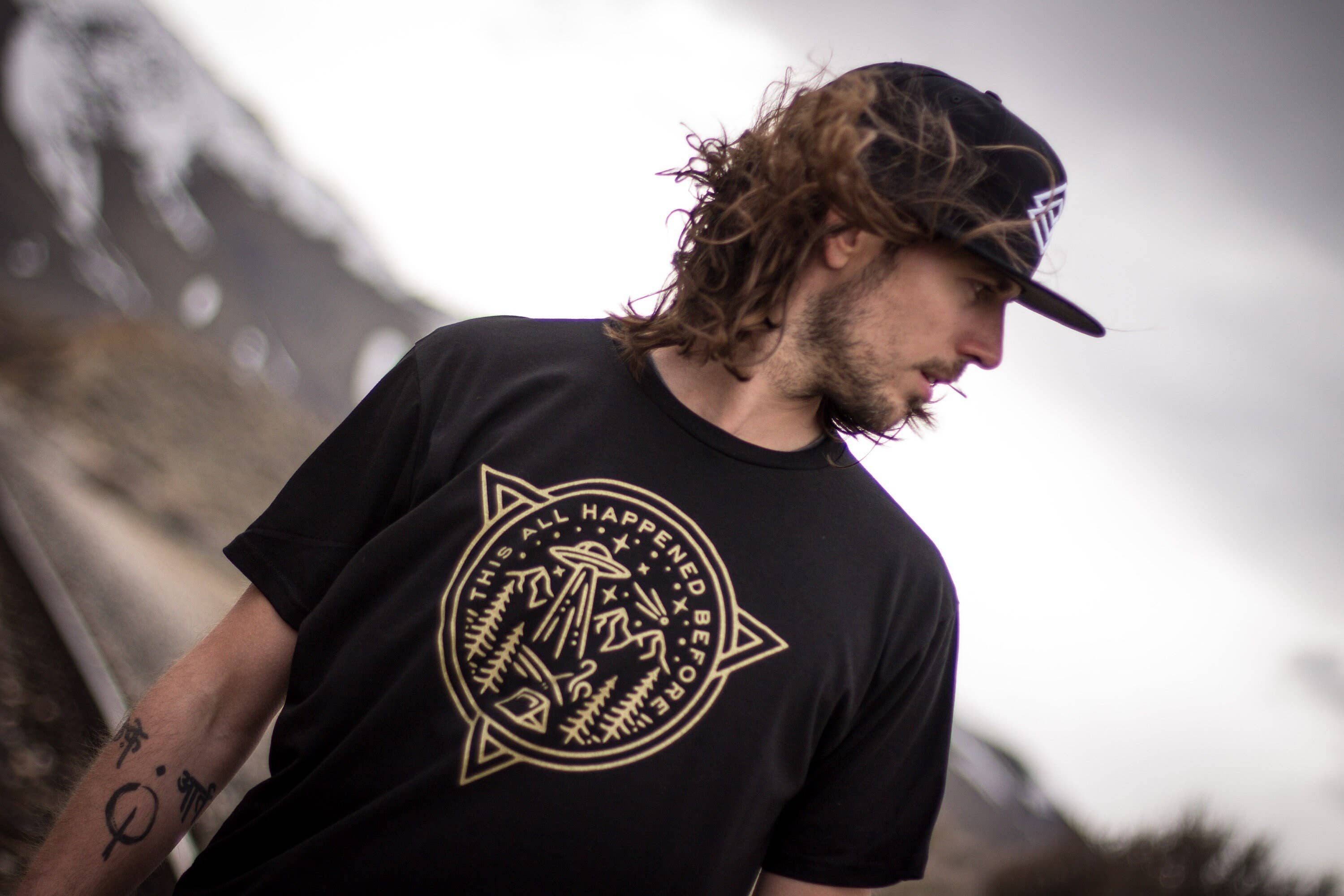 Lost Worlds Organic USA-Made Camping & Spiritual T-Shirt