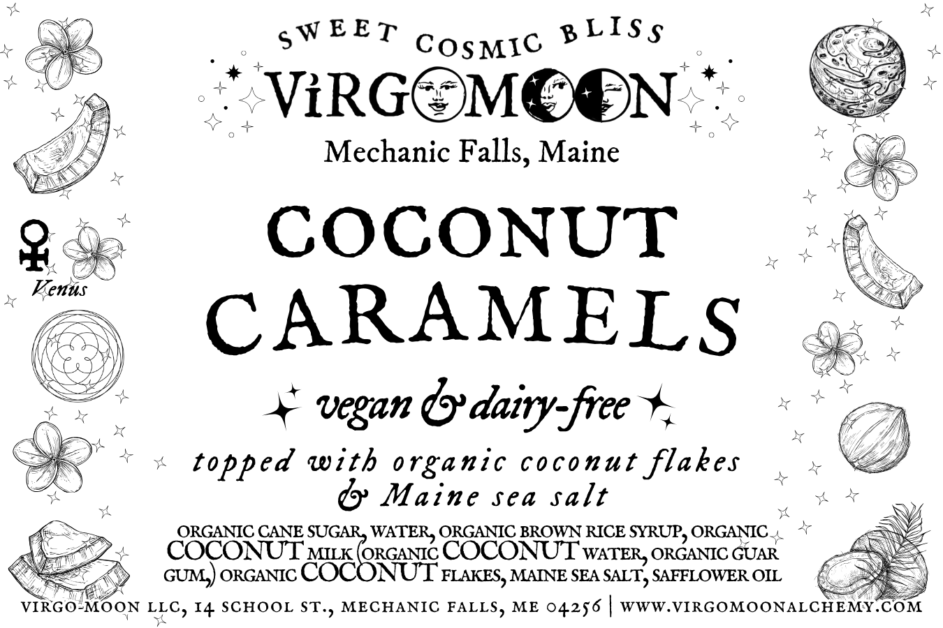 Organic Vegan Coconut Caramels - SINGLE PIECE