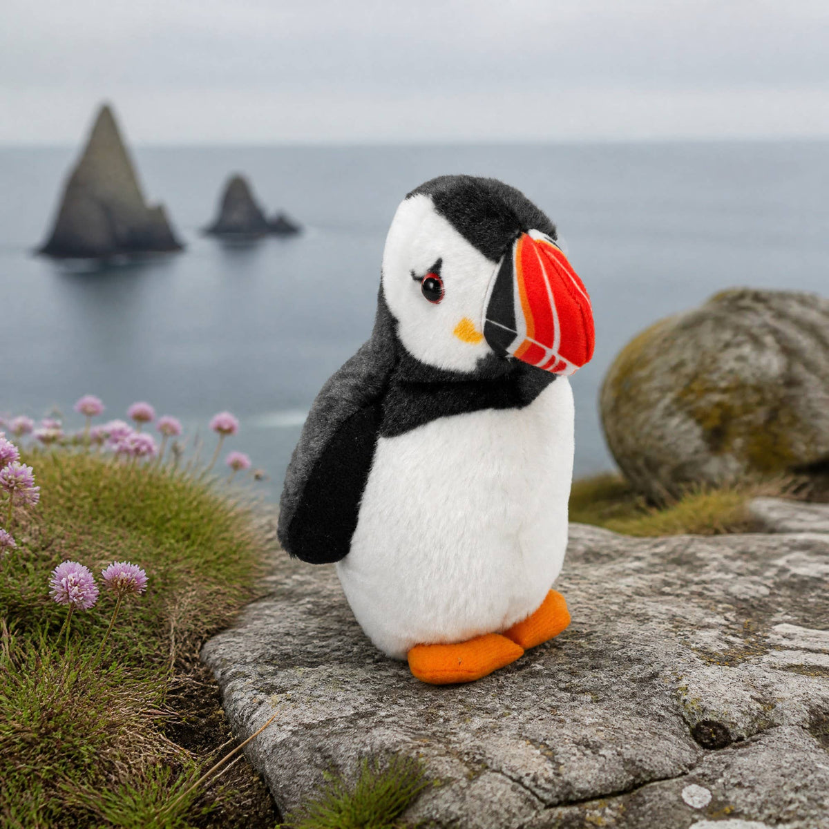 Audubon II Atlantic Puffin Stuffed Animal W Sound  5.5"