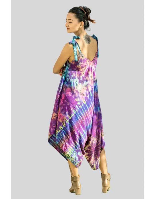 Tie-Dye Harem One Piece Jumpsuit (KT-1276)