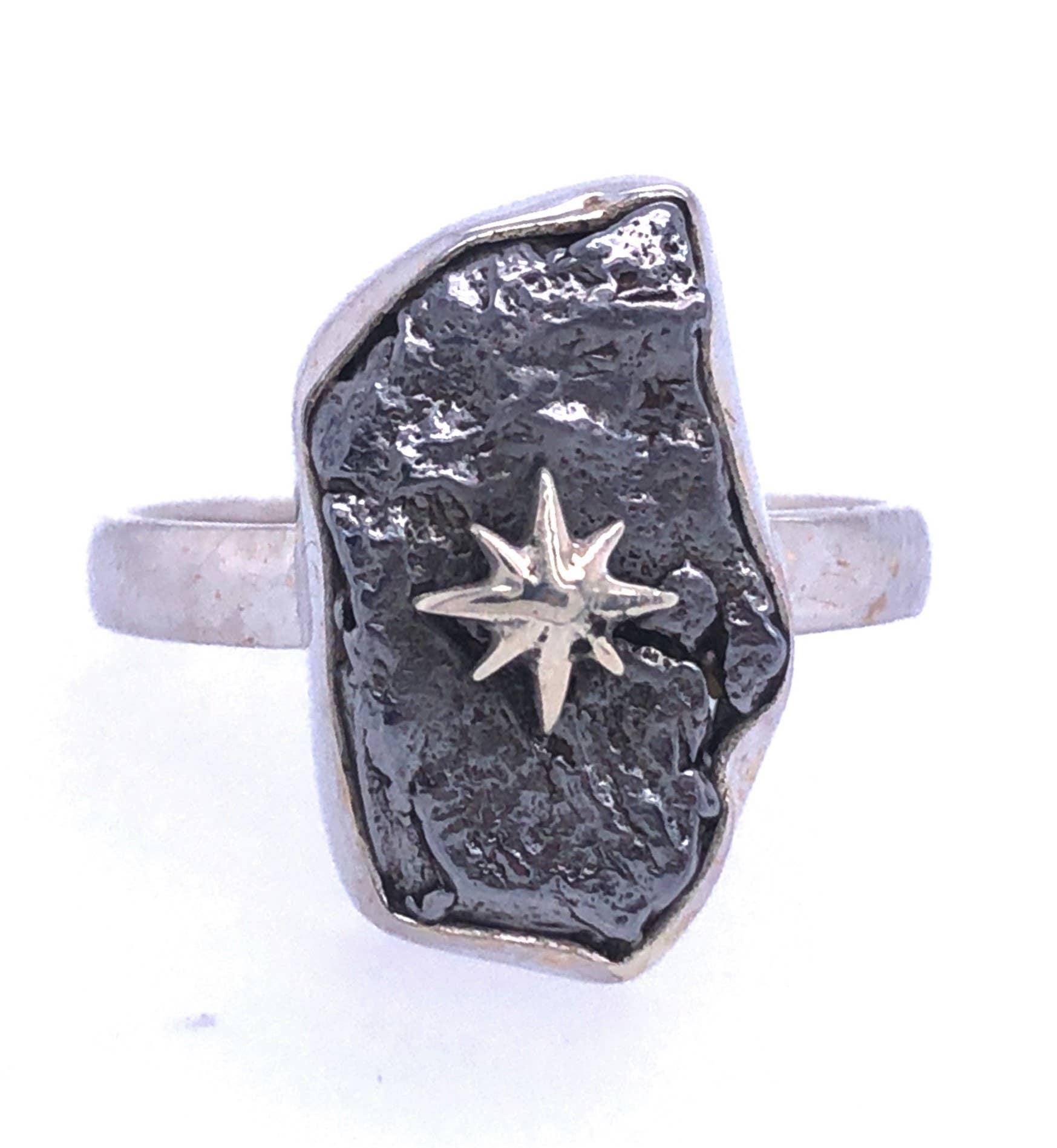 North Star Meteorite Tektite Ring
