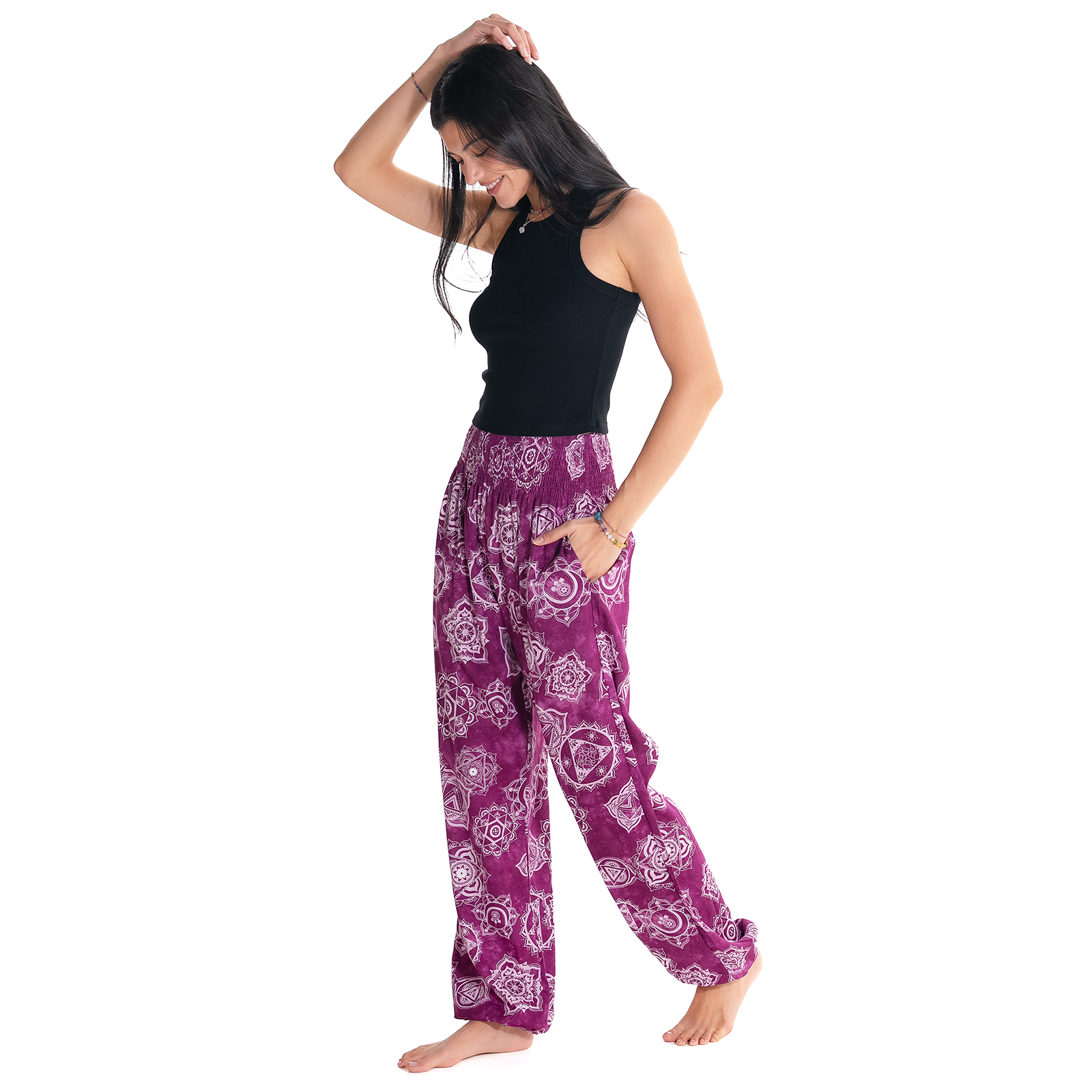 Magenta Chakra Harem Pants