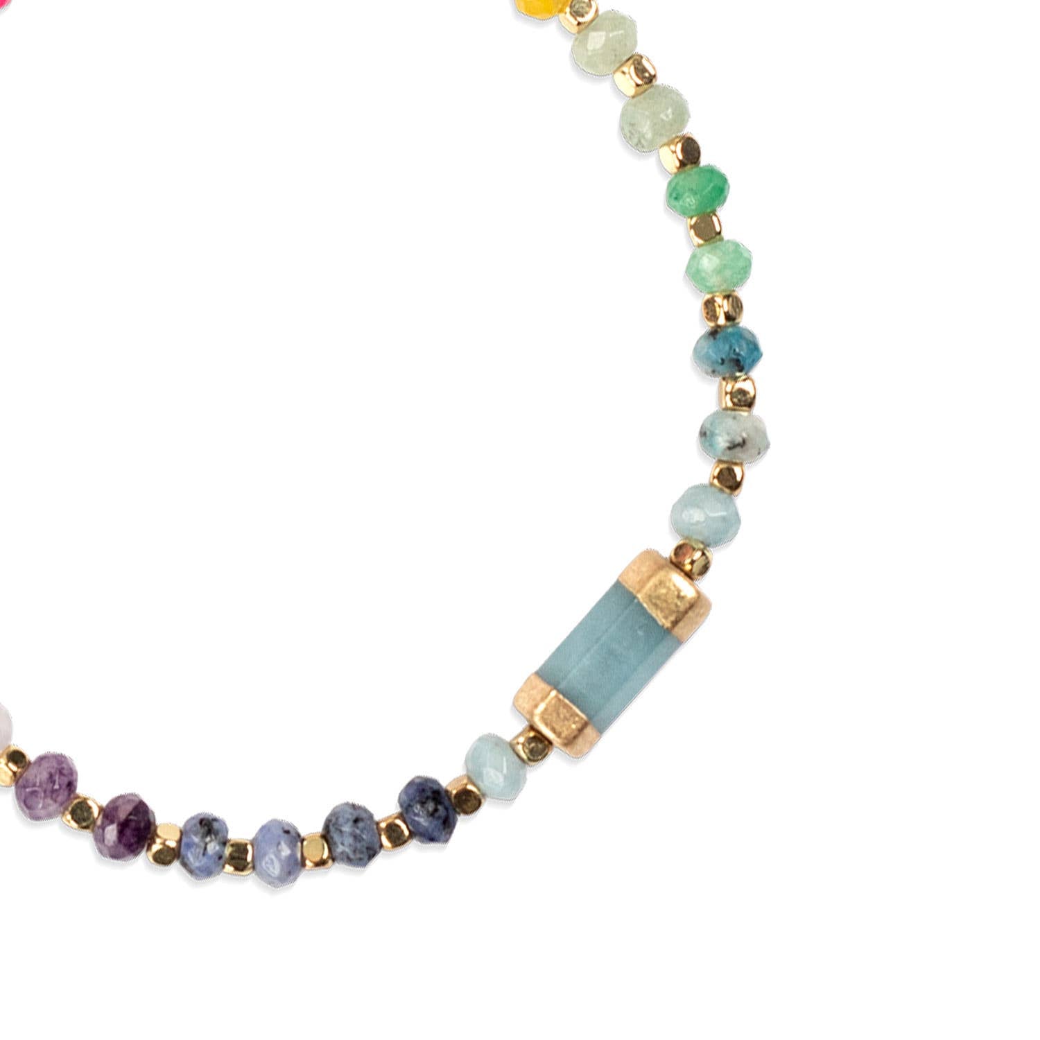 Chakra Glow Bracelet: Communication/Throat/Gold