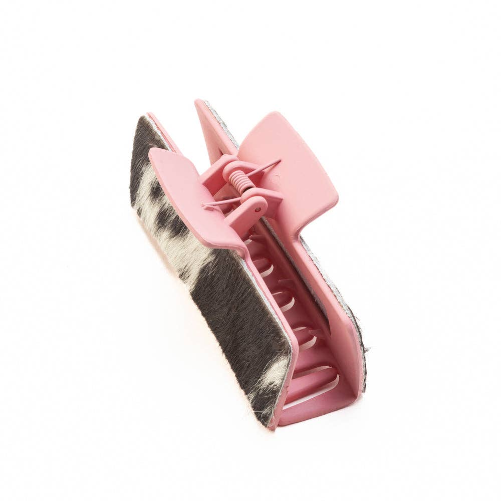 High Vista Hair Comb Clip In Pink & Brown