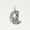 WICCA- Wiccan Pewter Necklace Pendant - Pentacle of the Cat