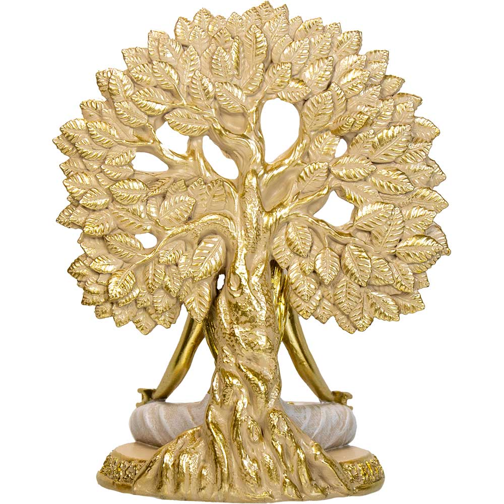 Yogi Tree of Life Polyresin Statue 5.5”