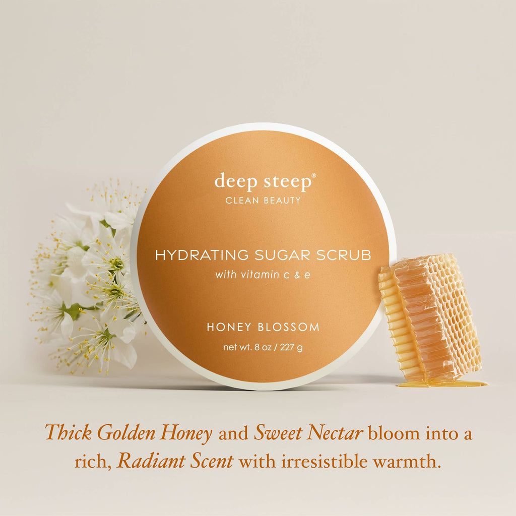 Honey Blossom Exfoliating and Smoothing Sugar Scrub 8oz