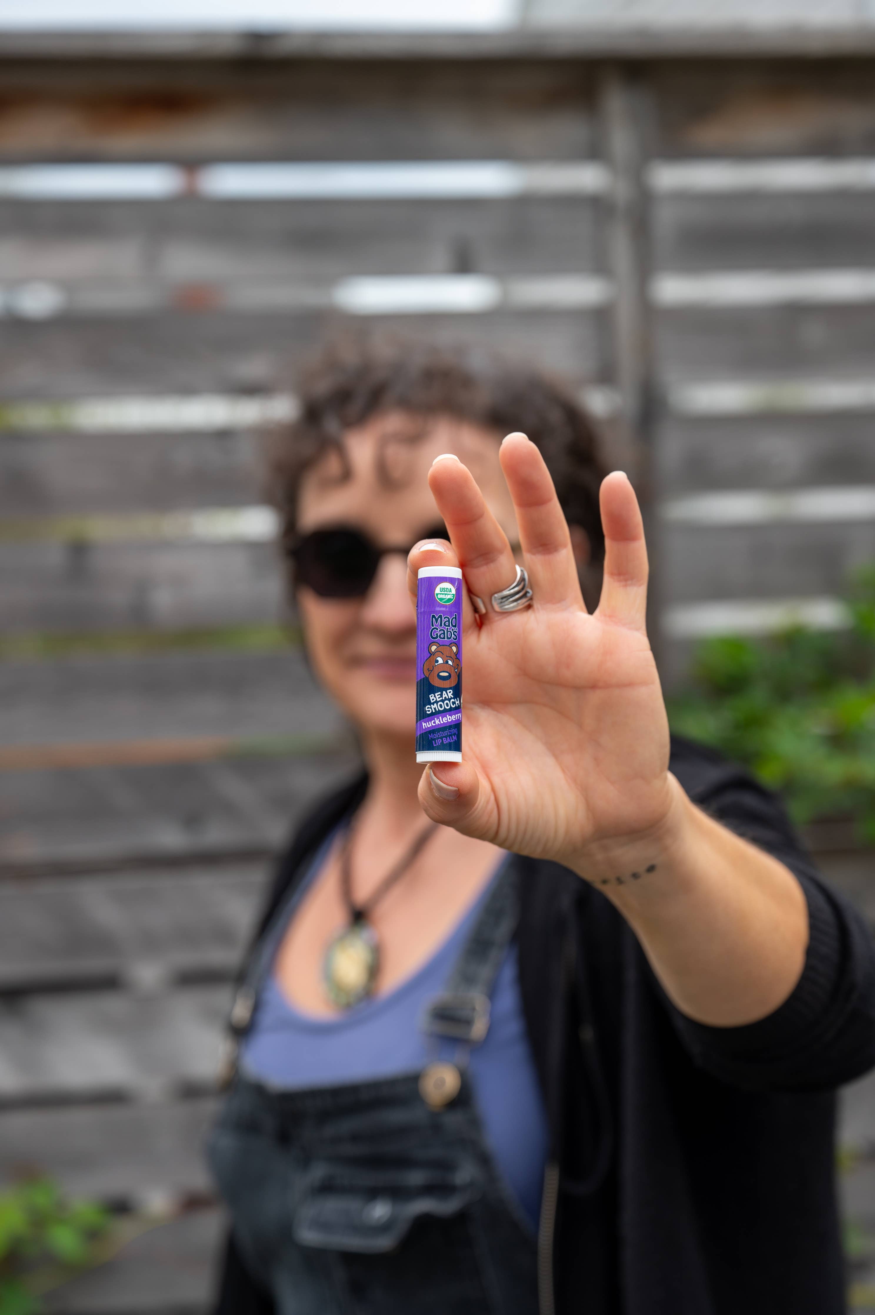 Organic Bear Smooch Huckleberry Lip Balm POP