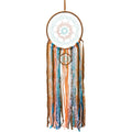 Dreamcatcher: Boho Brown Orange Lace Beauty