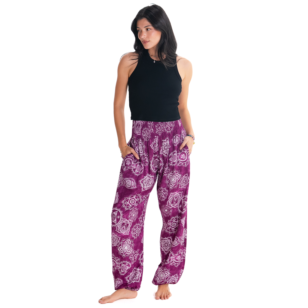 Magenta Chakra Harem Pants