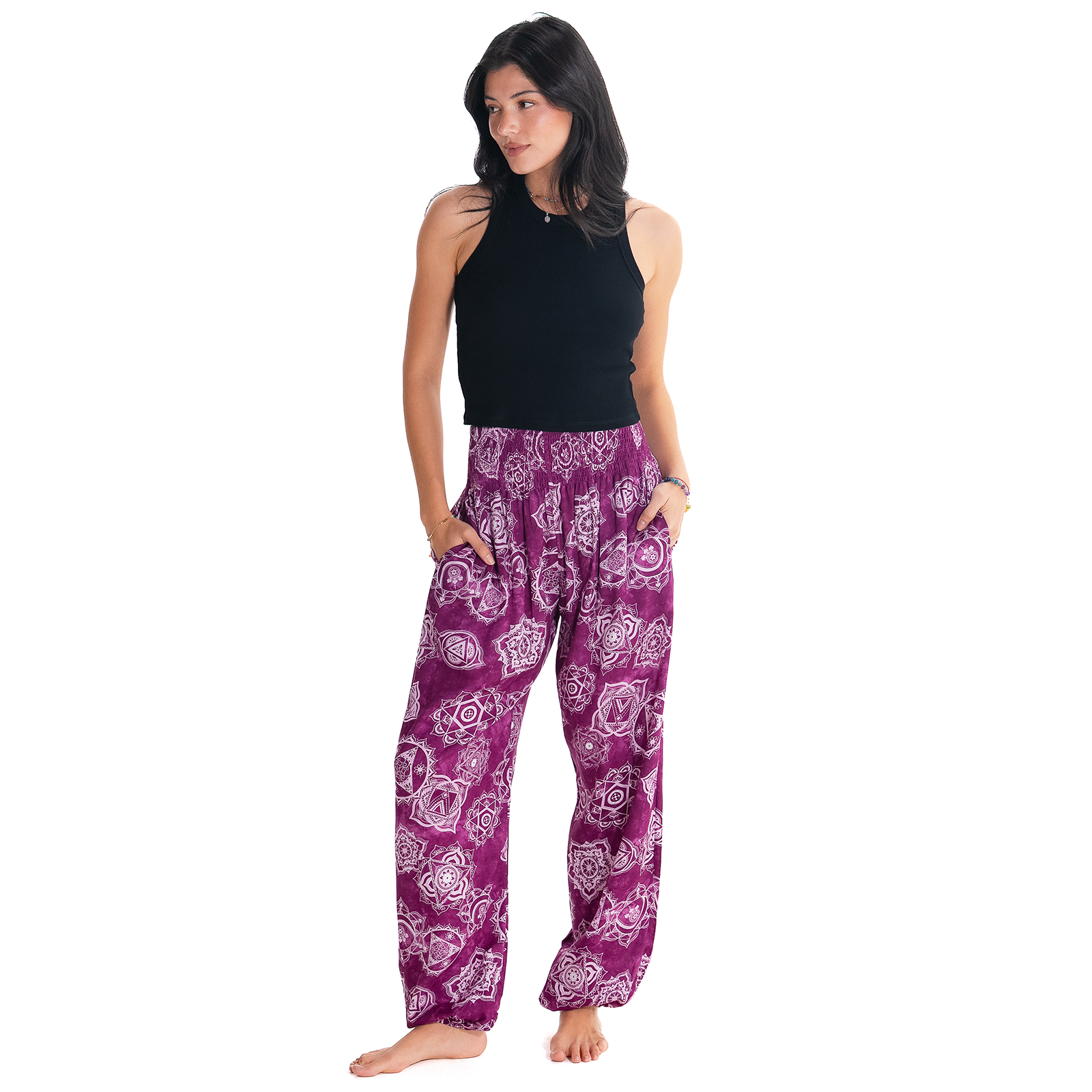 Magenta Chakra Harem Pants