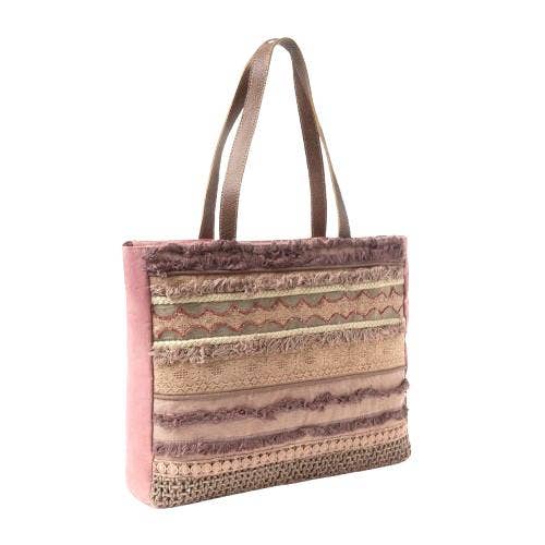 Desert Lace & Fringe Weekender Bag