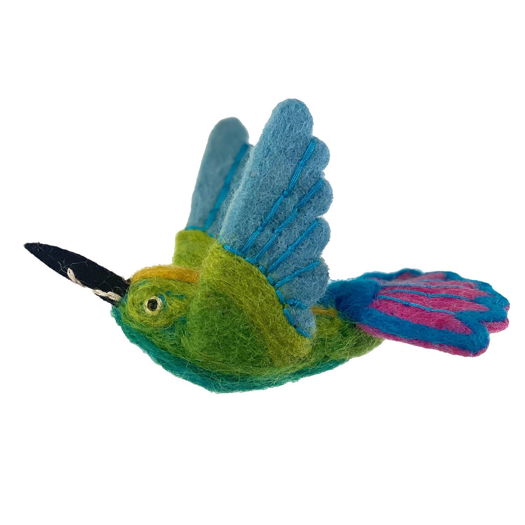 Mango Hummingbird Wool Felted Ornament