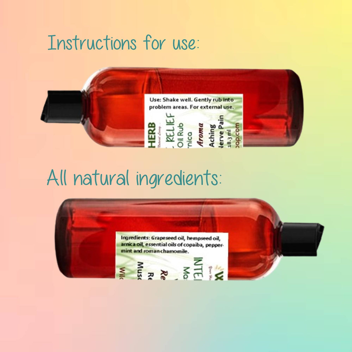 Intensive Arnica Massage Oil Comforts Calms Relaxes Muscles