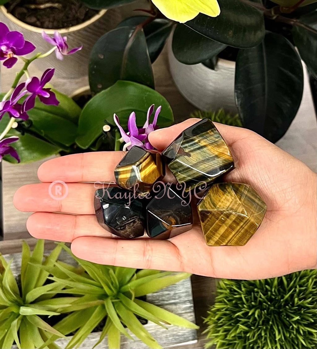Natural Tiger Eye Crystal, Polished Freeform for Healing