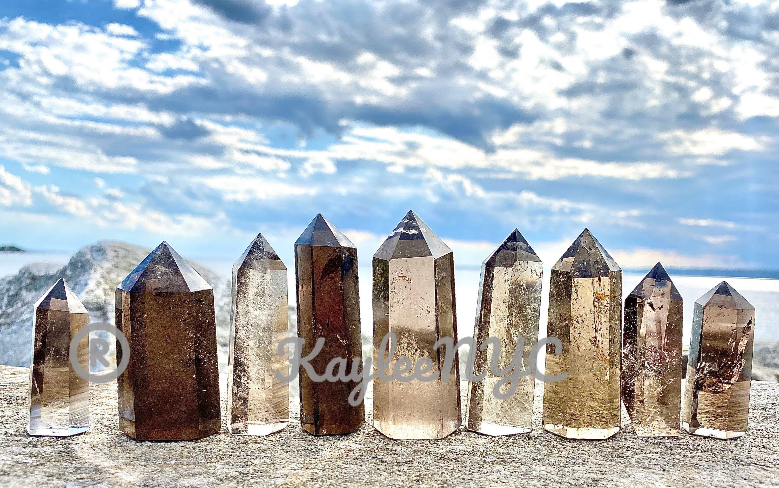 Smoky Quartz Obelisk Point Crystal