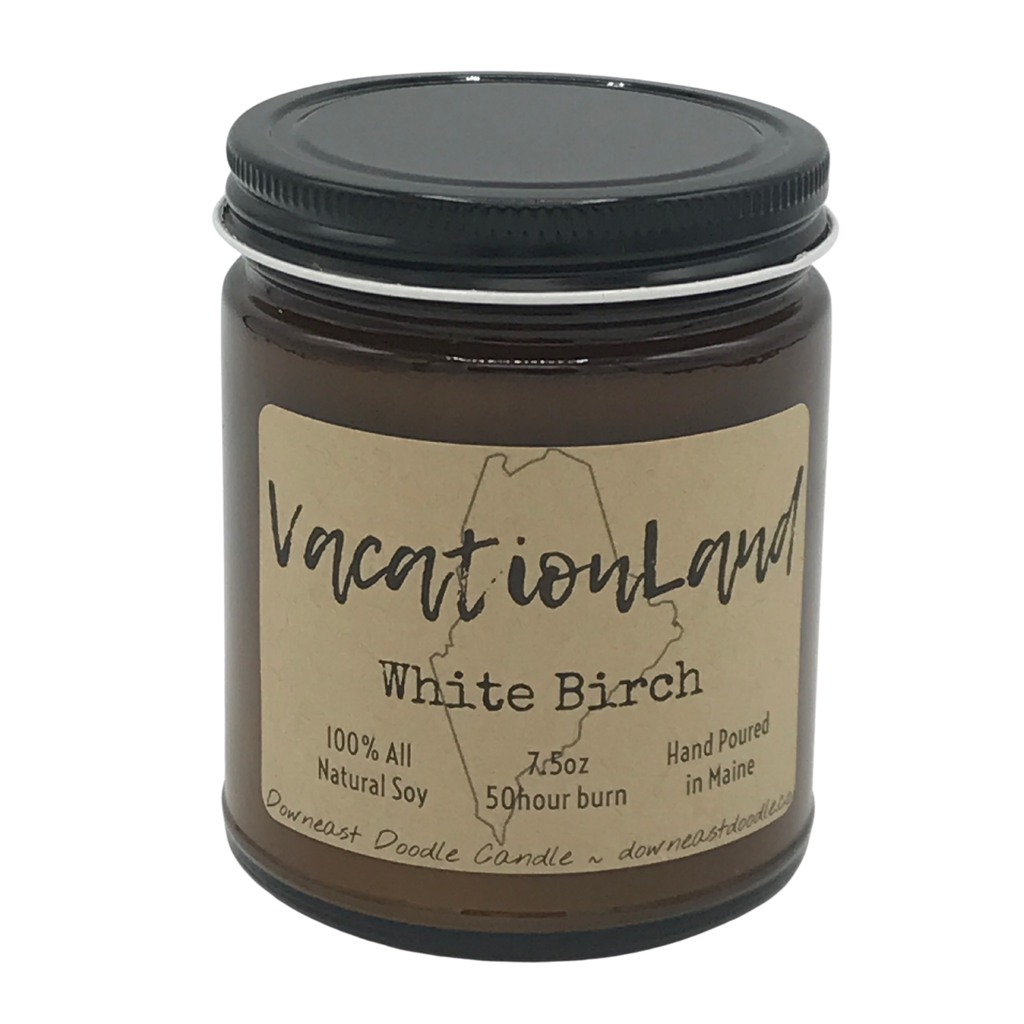 Lumberjack: Vacationland Maine amber natural soy candle