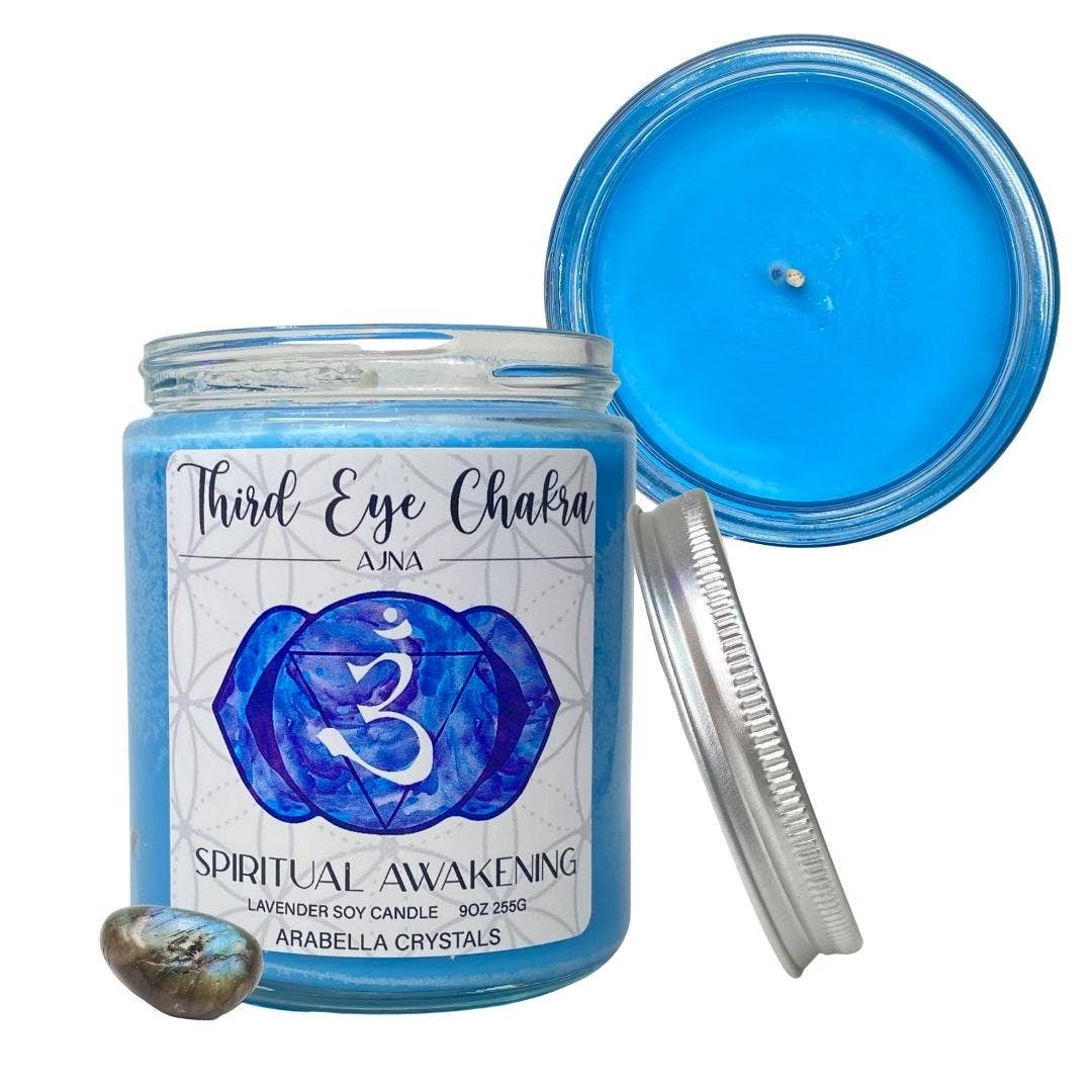Third Eye Chakra Candle Blue Spiritual Awakening