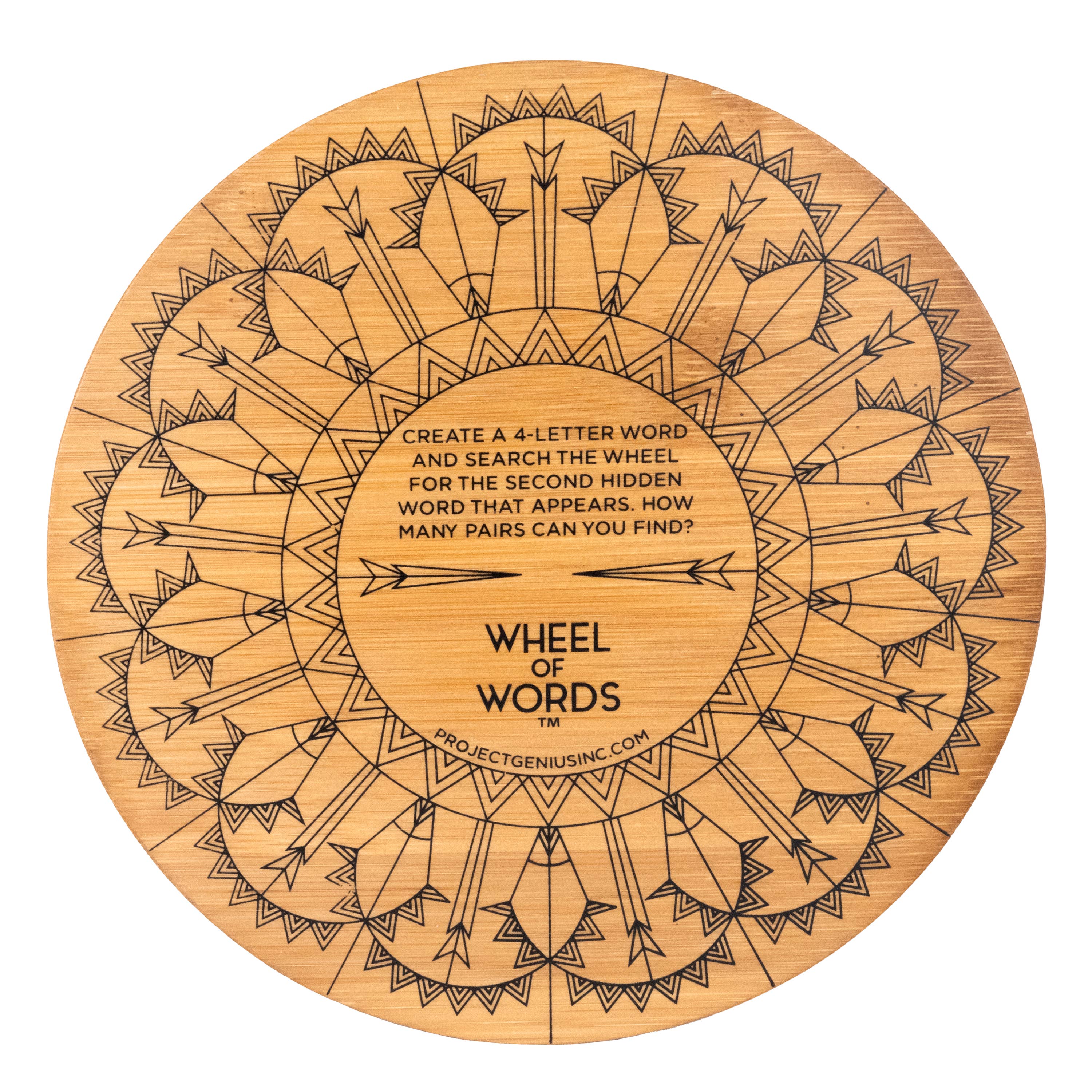 EC318-Wheel of Words - Bamboo Spelling Game