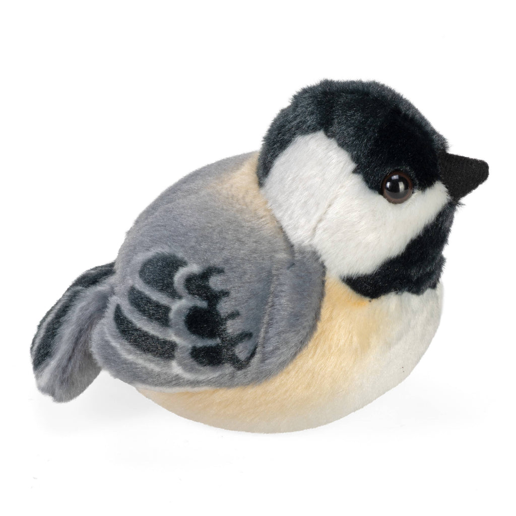 Maine Black-Capped Chickadee Stuffed Animal with Sound 5.5"