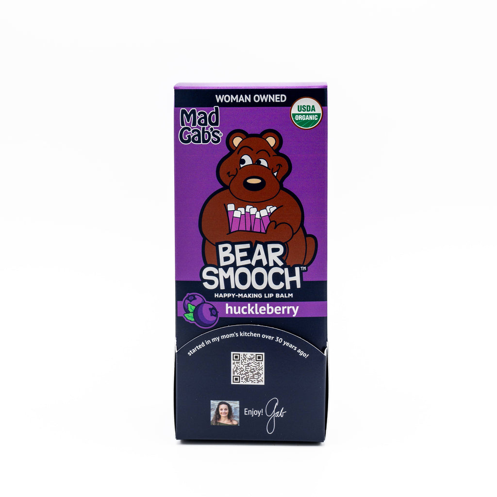 Organic Bear Smooch Huckleberry Lip Balm POP