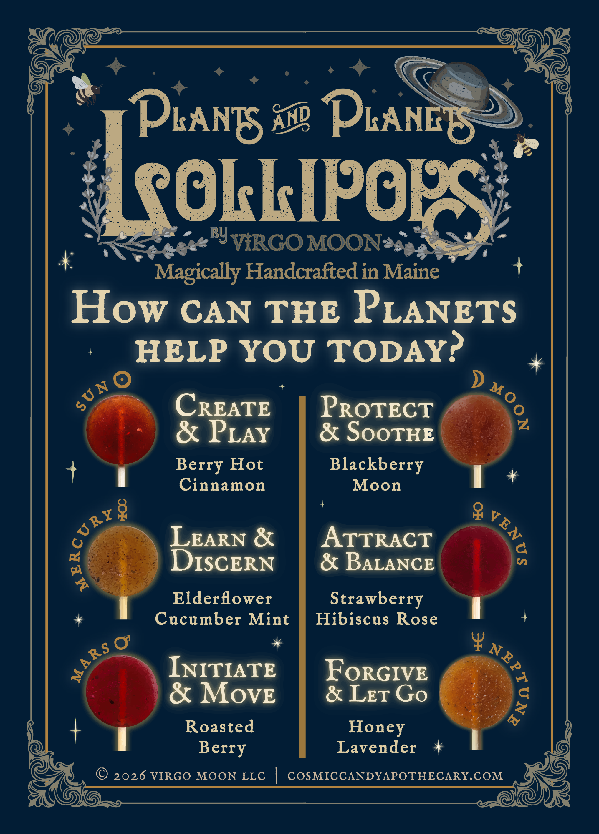 Plants & Planets Lollipops - Summer Collection Assortment
