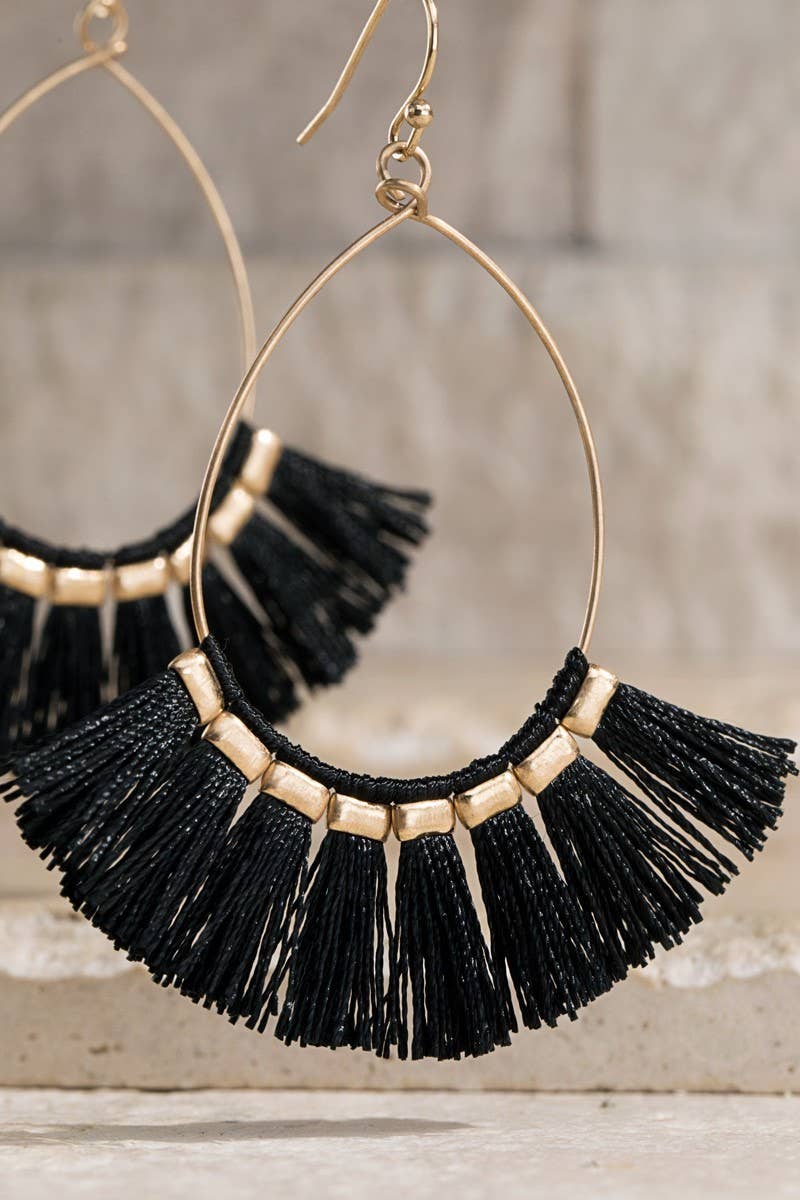 Boho Tassel Lightweight Teardrop Earrings