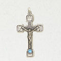 LOGOS- Ancient Cross Pewter Pendant - Medieval Crucifix