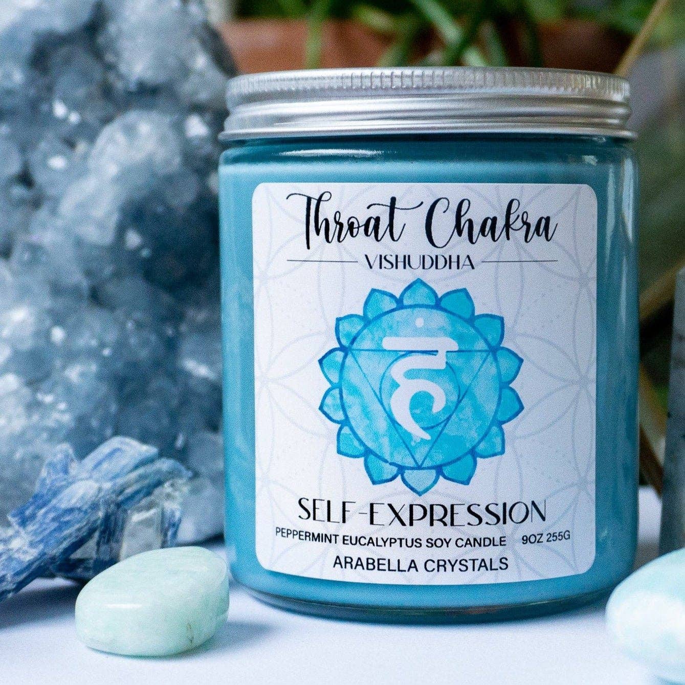 Throat Chakra Candle Blue Self Expression