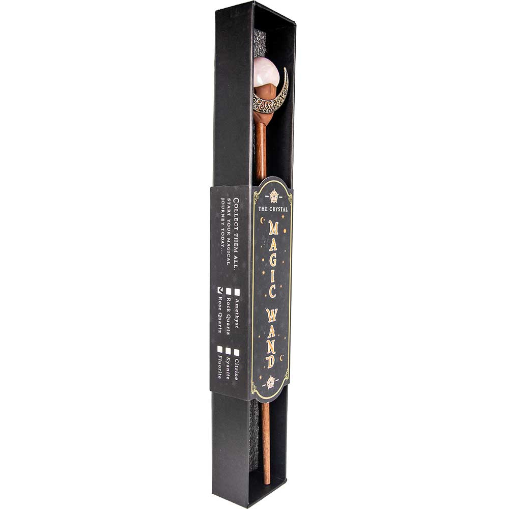 Magic Wand w/ Gift Box - Rose Quartz & Moon