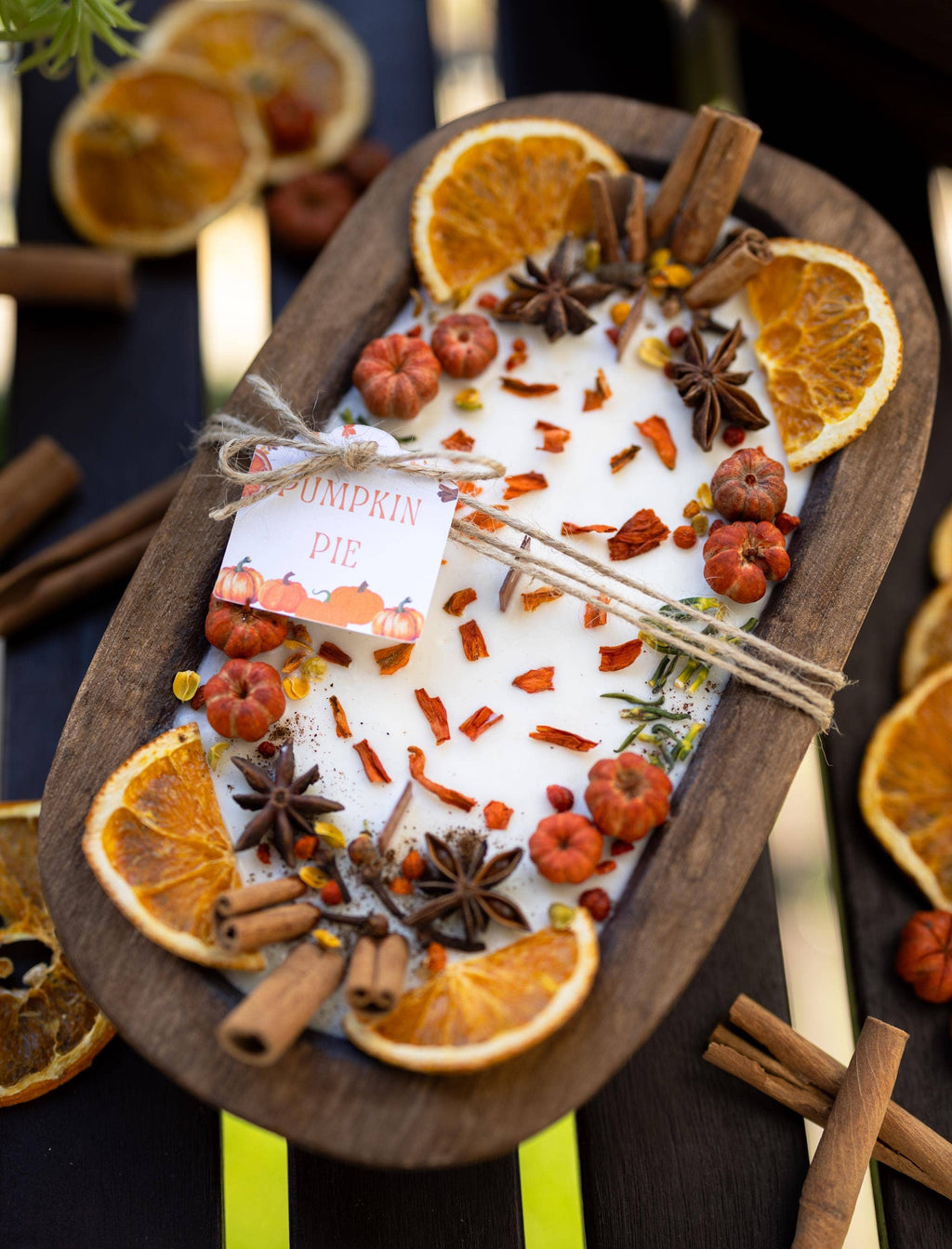 Autumn Wooden Candle/Fall Season/Pumpkin Orange Decoration/Pumpkin Pie/Fall Home Decor/Pumpkin Wood Bowl Candle