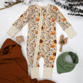 Organic Cotton Baby Pajamas 2-Way Zipper Sleeper, Bryony