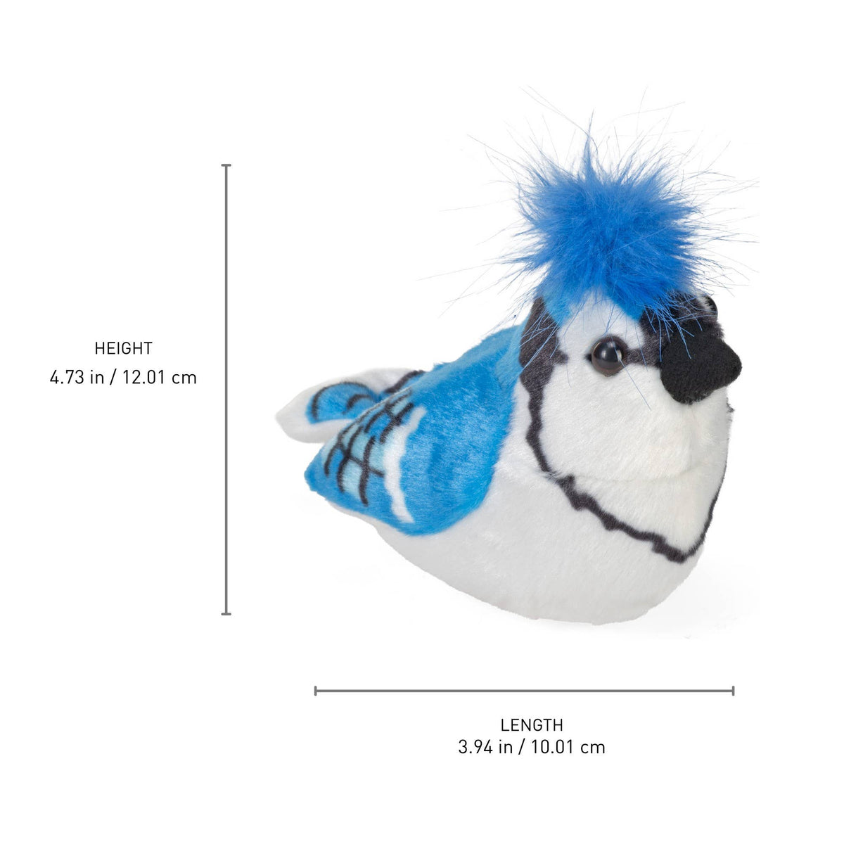 Audubon II Blue Jay Stuffed Animal W Sound 5.5"