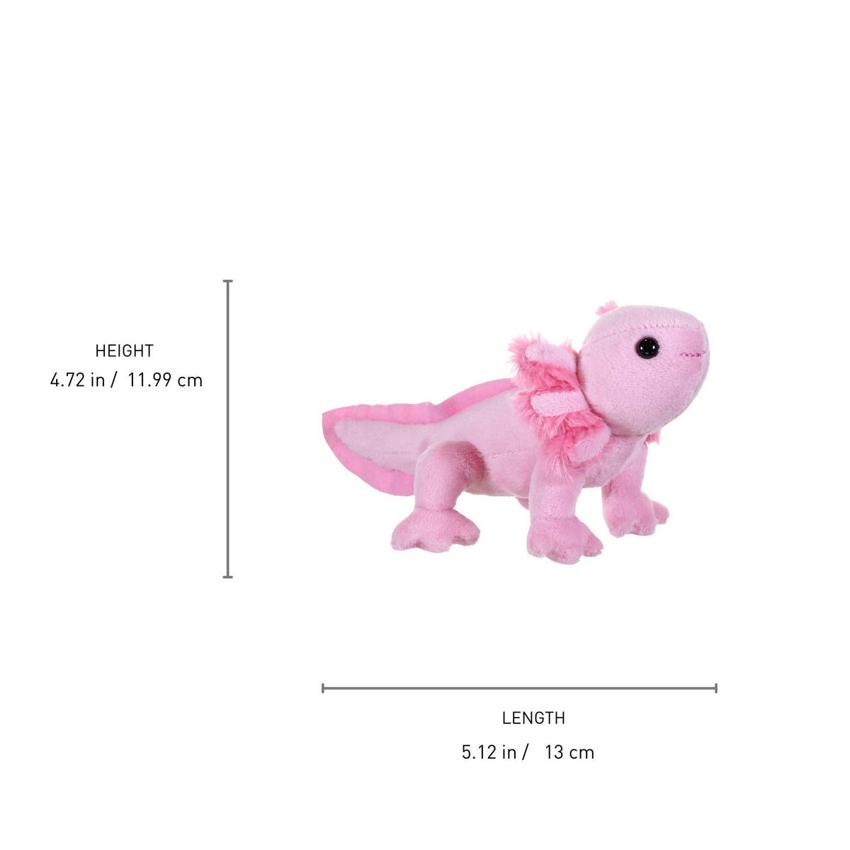 Pocketkins-ECO-Axolotl Stuffed Animal 5"