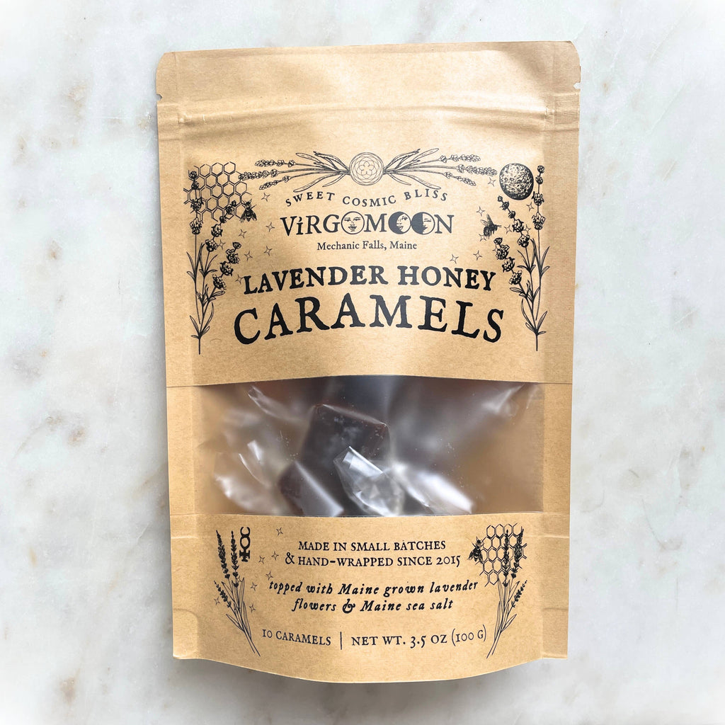 Lavender Honey Caramels with Hand-Harvested Flowers