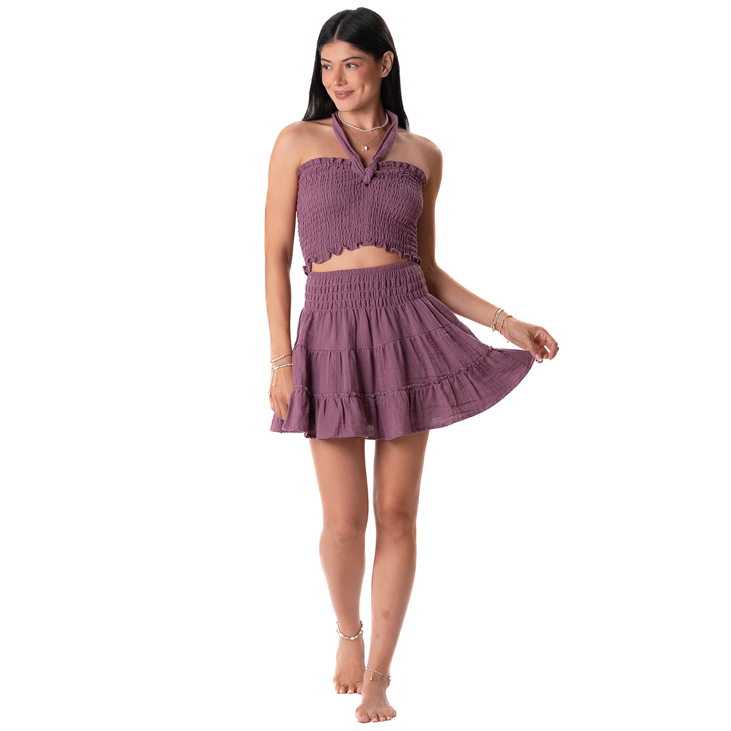 100% Cotton Berry Sea Breeze Skirt