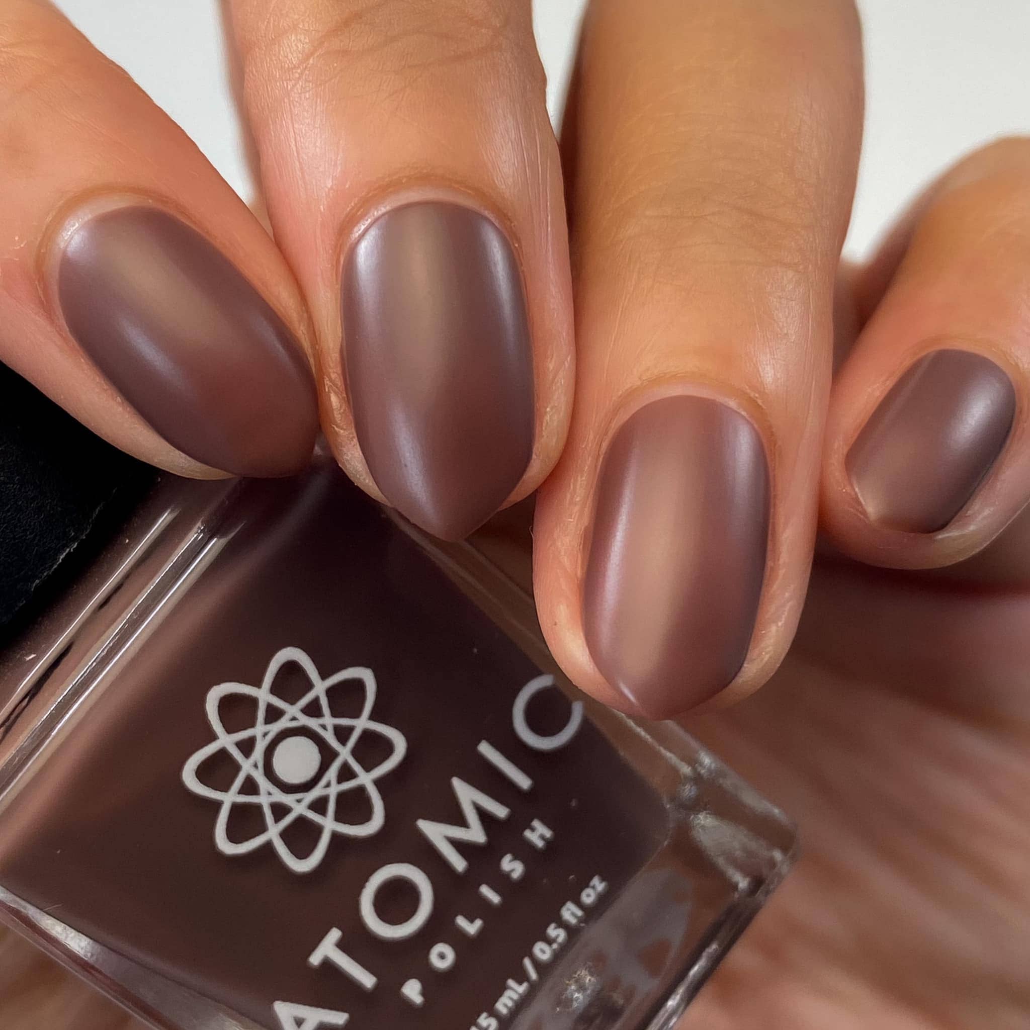Astatine (At) Matte Brown Nail Polish