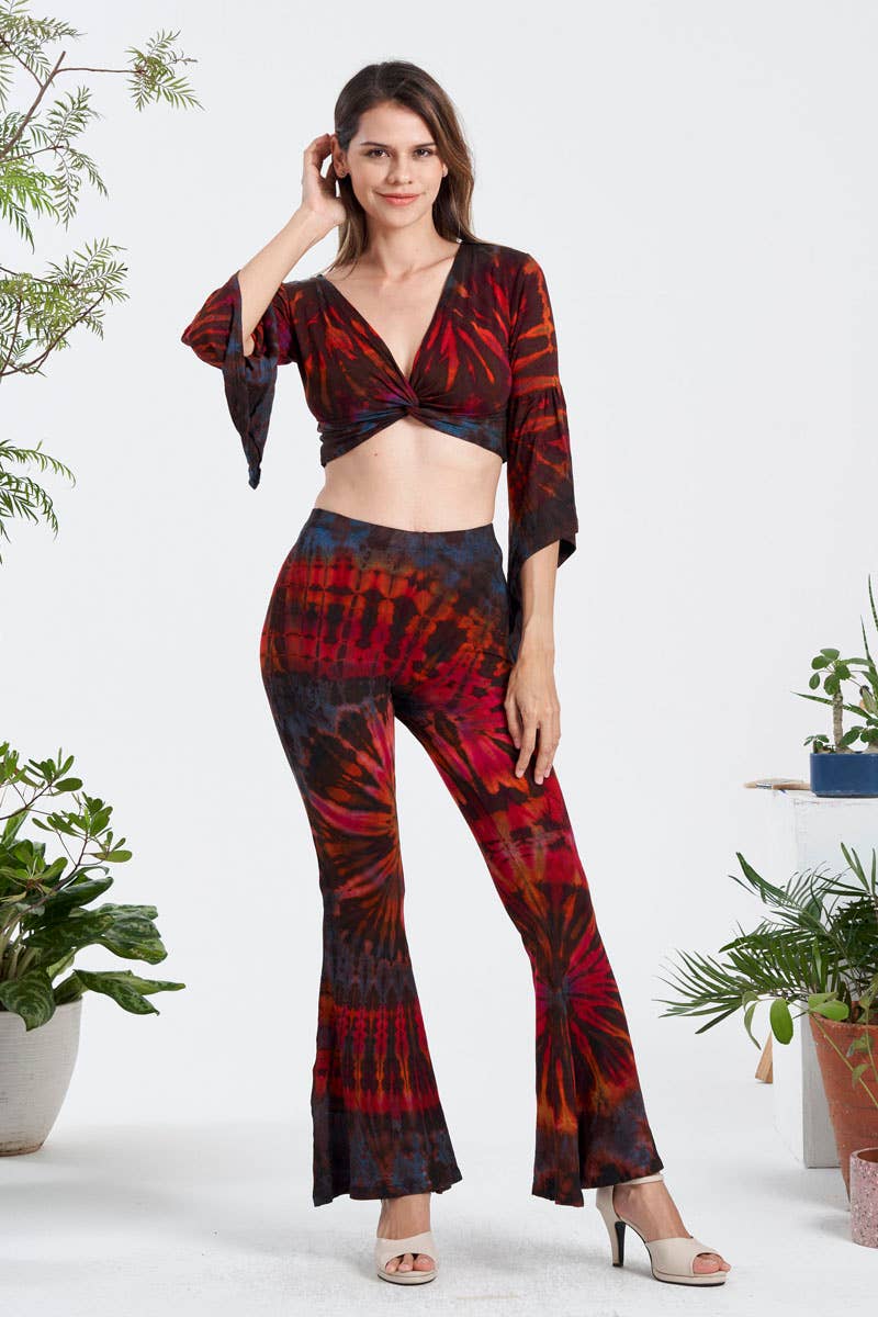 Tie-Dye Flare Pants (TH-1756)