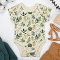 Organic Cotton Short Sleeve Baby Bodysuit, Ivy