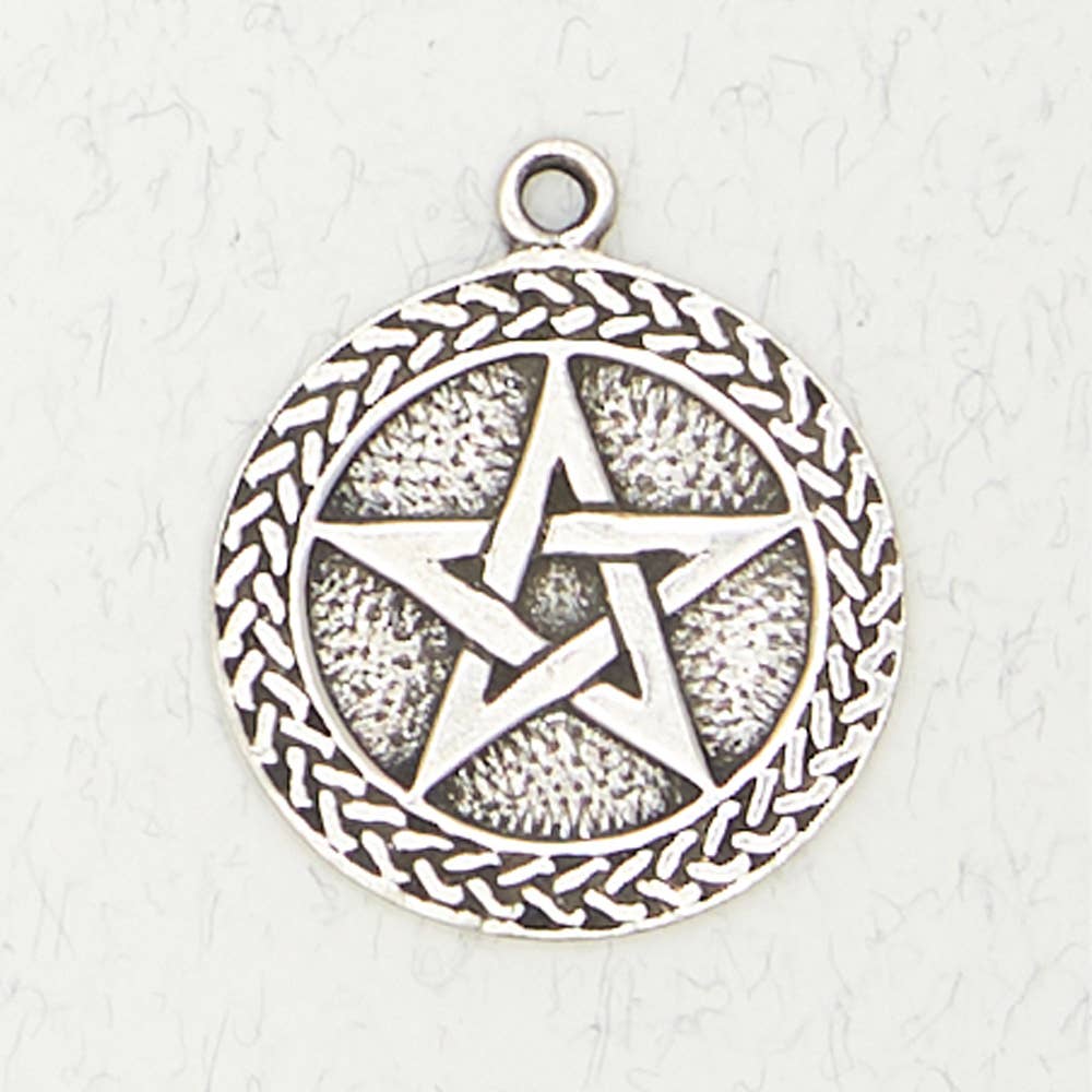 Wicca Pewter Pendant Necklace - Pentacle