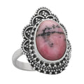 Rhodochrosite “Burning Desire” Sterling Silver Ring