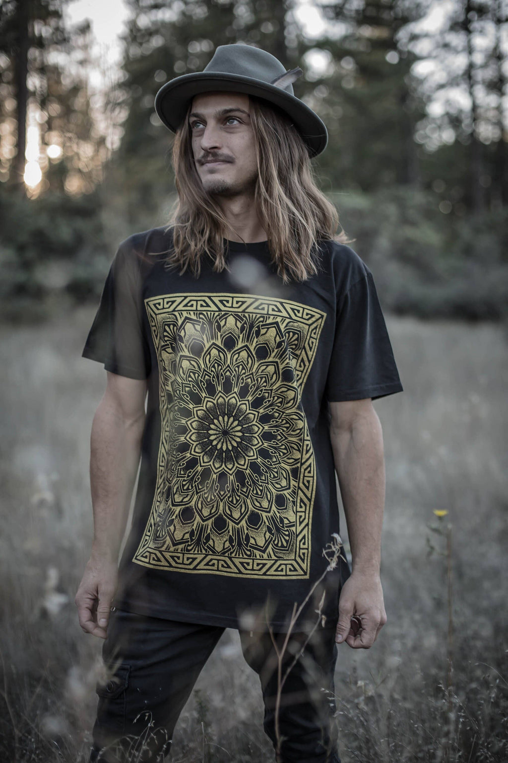 Abstraction Hemp Sacred Geometry Tattoo Dot Work Tee USA