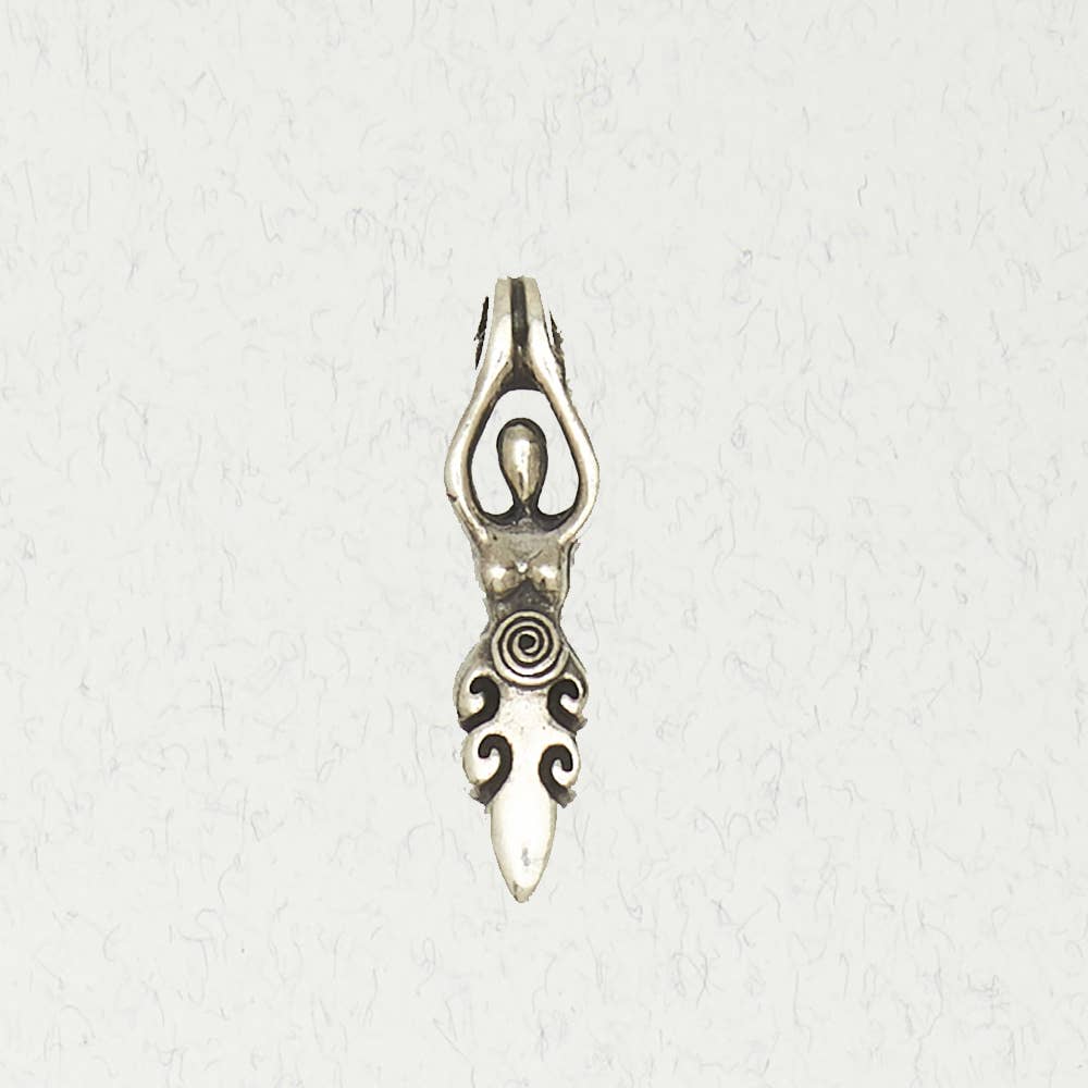 Goddess Pewter Pendant Necklace - Goddess Of Earth & Sky