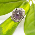 Sterling Silver Amethyst Goddess Ring