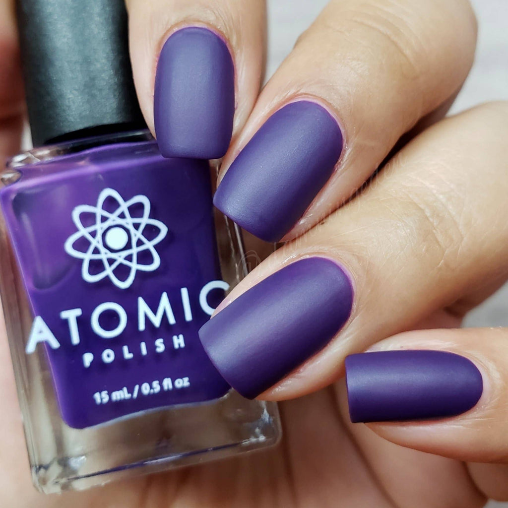 Iodine (I) Matte Purple Nail Polish