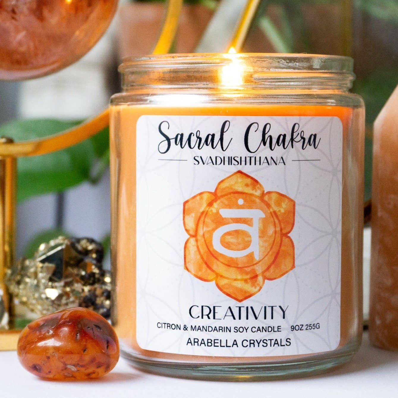 Sacral Chakra Candle Orange Creativity