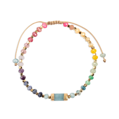 Chakra Glow Bracelet: Communication/Throat/Gold