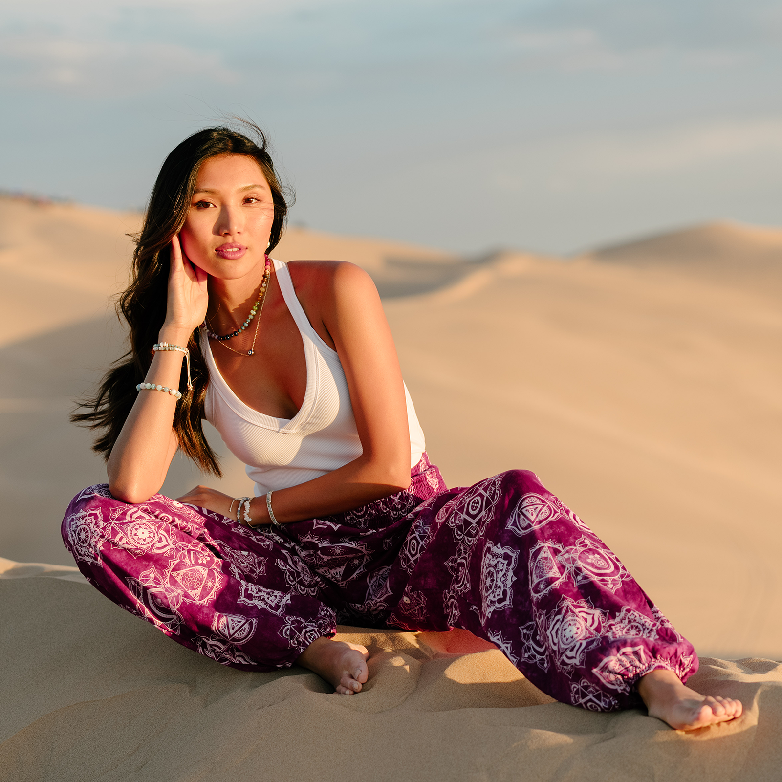 White Rivieria Ribbed Top