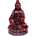 Meditating Quan Yin- Redstone Polyresin Figurine 3.75”