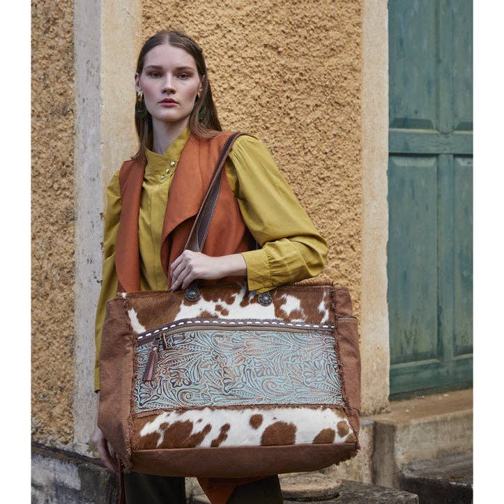 Juniper Canvas & Hairon Weekender Bag